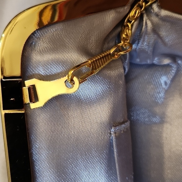 Gold and Silver Sequin Evening Bag Formal - Picture 4 of 5